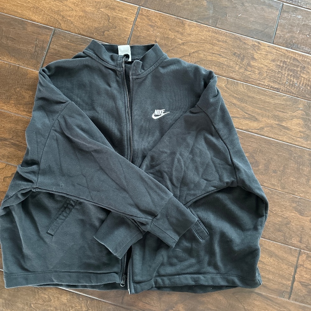 Nike crewneck zip up
